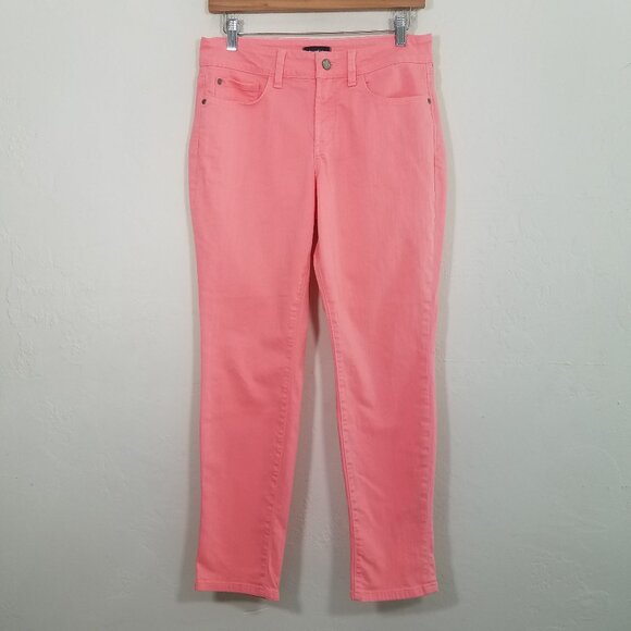 NYDJ ALINA Convertible Ankle LiftxTuck Stretch Jeans Pant Size 4 - Picture 1 of 8